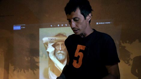 Marko Brecelj i Gildo Bavčević: Zatvaranje – Dolje ovaj sistem koji nas vodi u Nikuda!“, foto: Goran Škofić