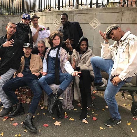 Iza scene na snimanju serije Placebo Heart, red. Rodney Ferrer, foto Yelena Ferrer, 2017.